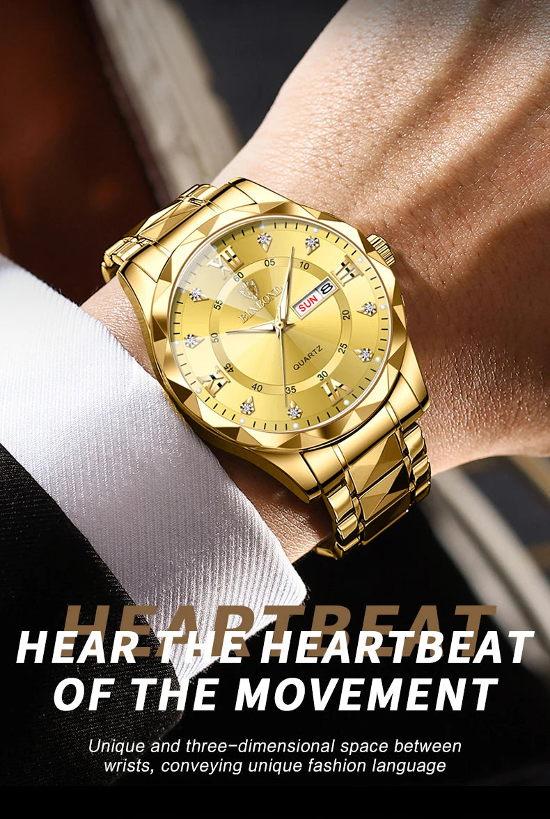 High Quality Affordable Luxury BINBOND Quartz Watch for Men